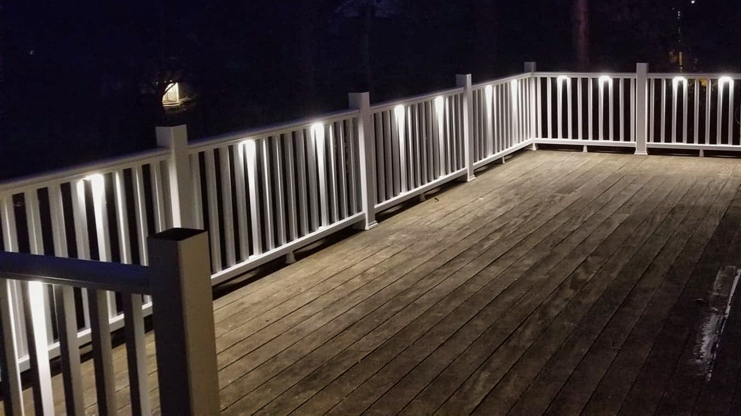 deck lights installed on madison, wi deck