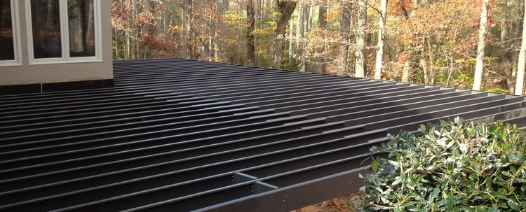 new castle steel frame decking